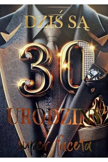 Yeku Karnet Urodziny 30 garnitur 3K