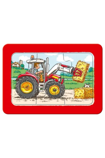 Puzzle 3x6 el. Traktor, koparka i ci�ar�wka Ravensburger