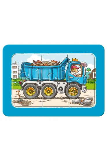 Puzzle 3x6 el. Traktor, koparka i ci�ar�wka Ravensburger
