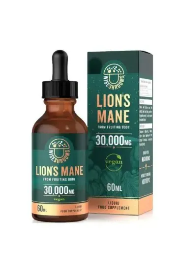 Wiseshrooms Lion`s Mane Drops - Hericum Sopl�wka Je�owata Suplement diety 60 ml