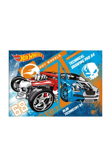 Starpak Blok techniczny A4 Hot Wheels 10 kartek