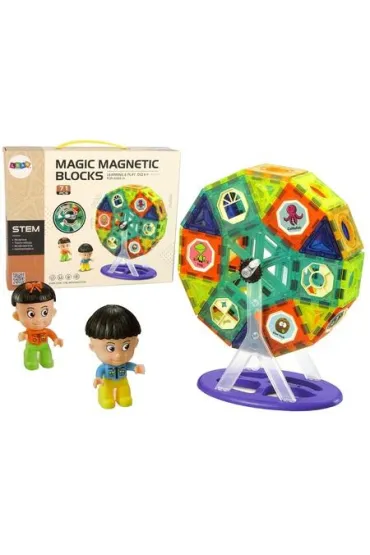 Klocki magnetyczne budowle 3D Diabelski M�yn 71el