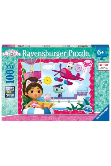 Puzzle dla dzieci 100 el. 2D Koci Domek Gabi Ravensburger