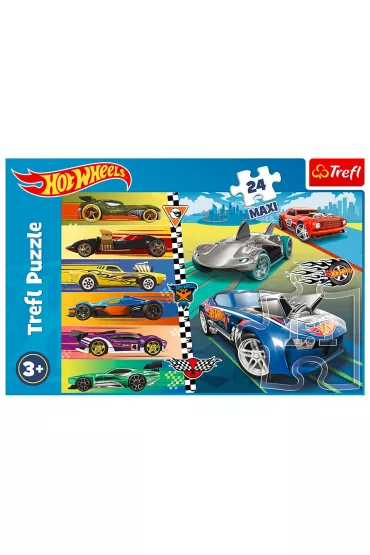 Puzzle maxi 24 el. Szybkie Hot Wheels Trefl