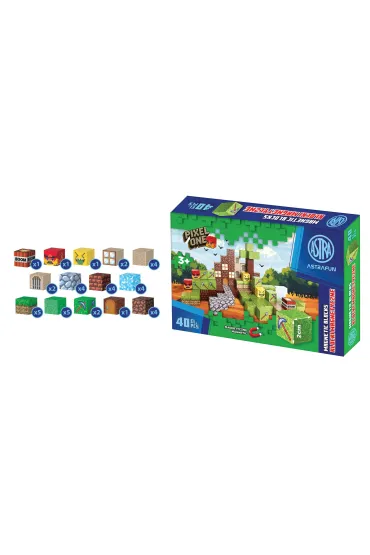 Zestaw klock�w�magnetycznych Astrafun Pixel One Farma 40 szt.
