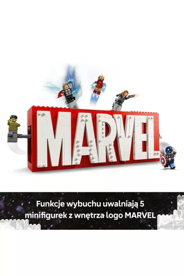 LEGO Marvel Logo MARVEL z minifigurkami 76313