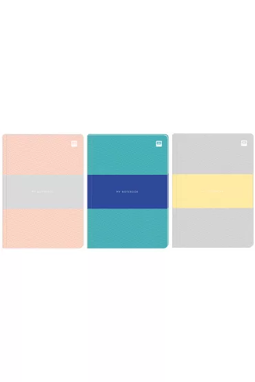 Interdruk Brulion A4 oprawa p�twarda B&B Pastel 64 kartki