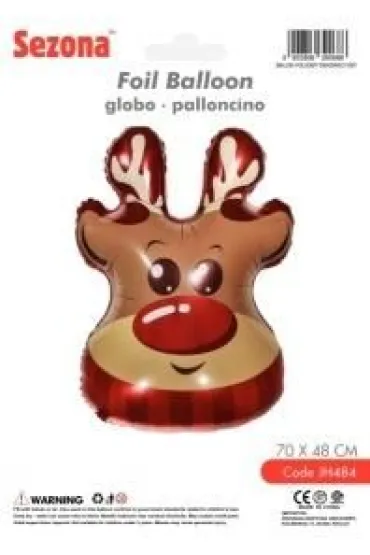 Balon Bo�e Narodzenie Renifer 70x48cm