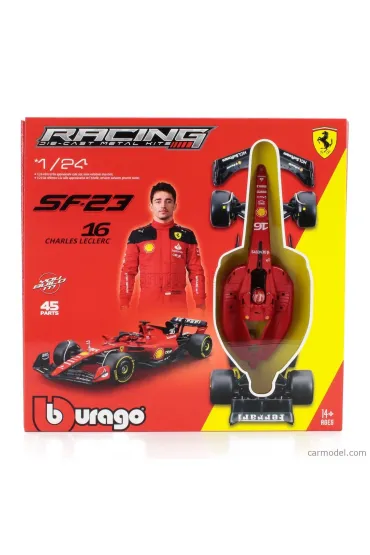 Ferrari Formula Model Kit With Helmet & Stand Bburago