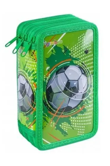 Gimboo Pi�rnik z wyposa�. 3-komorowy Soccer zielony