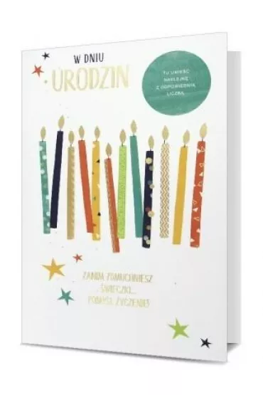Pan Dragon Karnet B6 Urodziny (wymienne cyfry) HM-200-1899