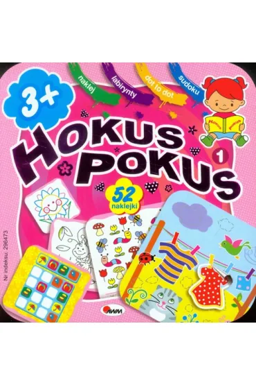 Hokus-pokus 1 dla dziewczynek (ponad 50 naklejek)