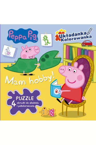 Peppa Pig. Uk�adanka kolorowanka. W drog�