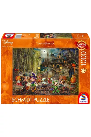 Puzzle 1000 el. PQ Myszka Miki&Minnie na Halloween Schmidt - Thomas  Kinkade
