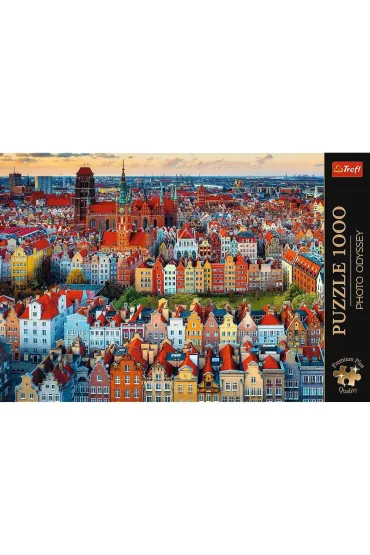 Puzzle 1000 el. Widok na Gda�sk, Polska Trefl