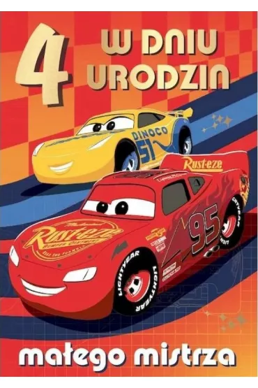 Kukartka Karnet B6 DS-033 Urodziny 4 Auta