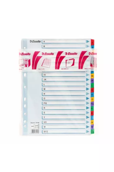 Esselte Przek�adki kartonowe Mylar A4 A-Z
