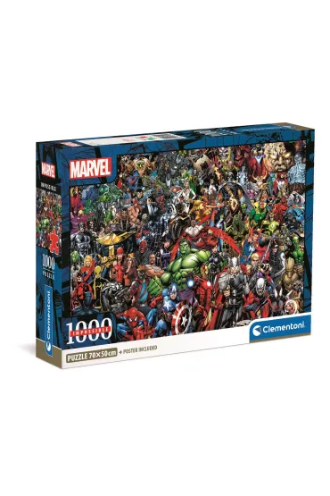 Puzzle 1000 el. Compact Impossible Marvel Clementoni