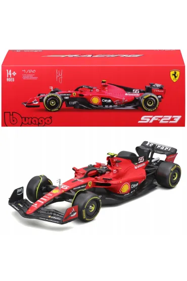 Bburago Model 1:24 Ferrari F1 SF-23 Carlos Sainz 18-26808_55