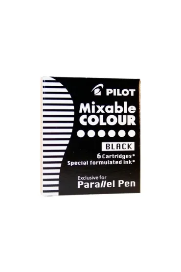 Pilot Naboje Paraller do pi�r kreatywnych czarne 6 szt.