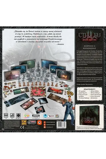 Cthulhu. Death May Die. Kampania 2. Edycja polska. Dodatek do gry Portal Games - Rob Daviau, Eric M. Lang