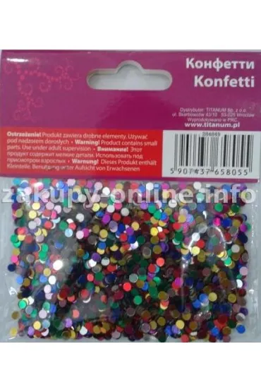 Titanum Konfetti ko�a mix 3 mm, 14g