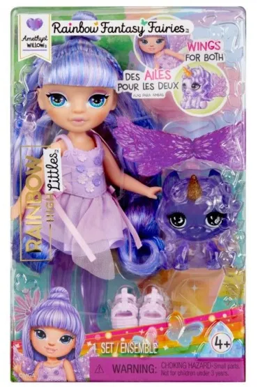 Rainbow High Littles Fantasy Fairies Doll - Amethy Mga Entertainment