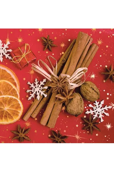 Serwetki Lunchxmas spices 33x33 cm