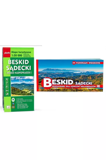 Mapa Beskid S�decki 1:50 000 + Beskid S�decki zestaw dla �owc�w krajobraz�w