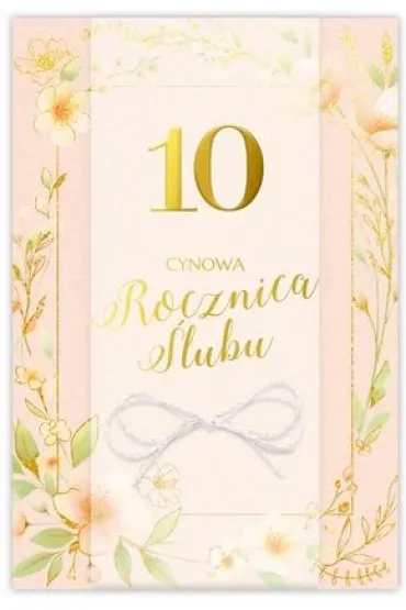 Karnet 10 Rocznica �lubu B6 LUX - Dl Kk