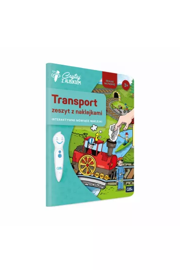 Czytaj z Albikiem. Zeszyt z naklejkami. Transport. Interaktywne m�wi�ce naklejki