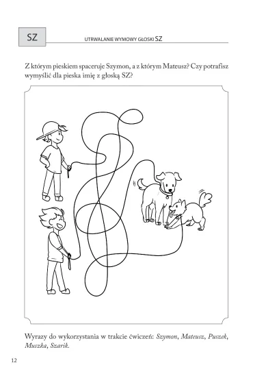 Obrazkowe �wiczenia logopedyczne dla przedszkolak�w SZ, �, CZ, D� - Barbara Czarnik