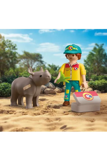 Playmobil DuoPack Stra�nik le�ny z�nosoro�cem 72025