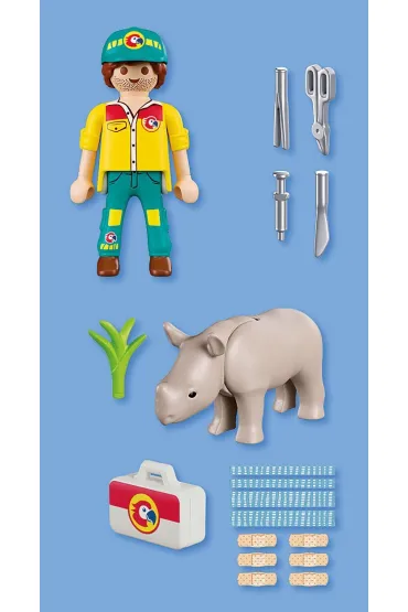Playmobil DuoPack Stra�nik le�ny z�nosoro�cem 72025
