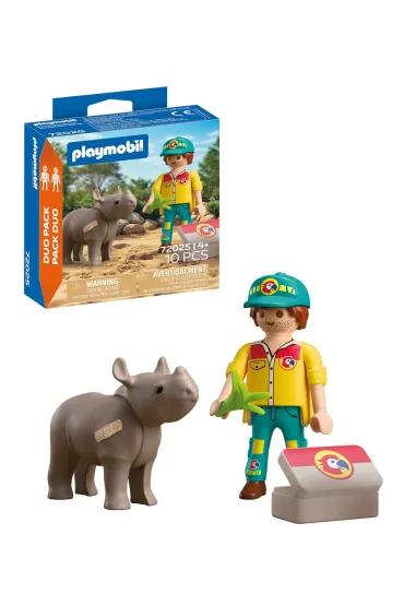 Playmobil DuoPack Stra�nik le�ny z�nosoro�cem 72025