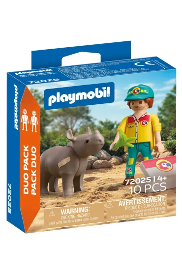 Playmobil DuoPack Stra�nik le�ny z�nosoro�cem 72025