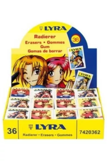 Gumka do mazania plastikowa manga
