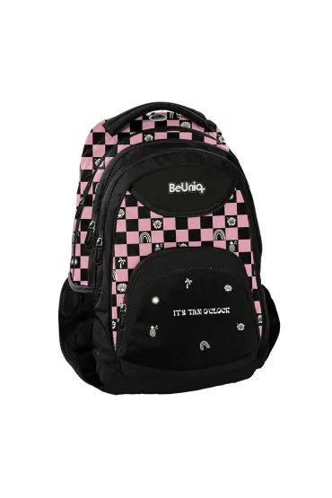 Paso Plecak 3-komorowy Pink w kratk�-r�owa BeUniq BU26SU-2708