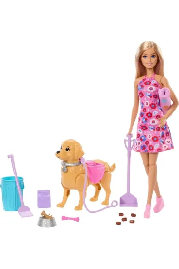 Barbie Spacer z pieskiem czy�cioszkiem Mattel