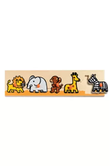 Puzzle Drewniana ukladanka z uchwytami Safari Djeco