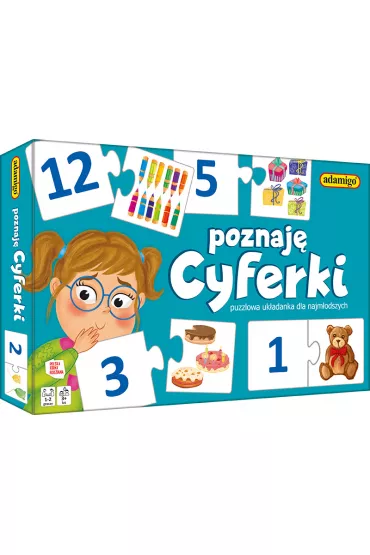 Puzzle Poznaj� cyferki Adamigo