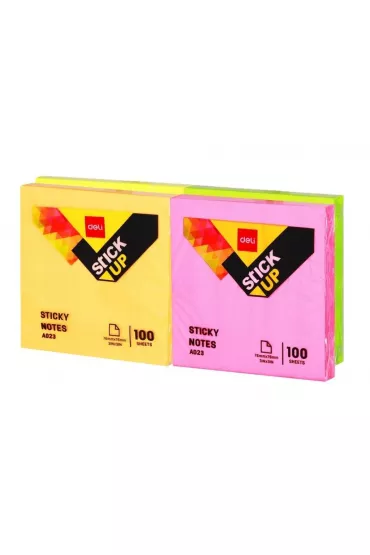 Deli Notes samoprzylepny 76x76mm 100K mix