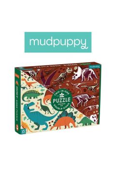 Puzzle dwustronne Dinozaury 6+ Mudpuppy