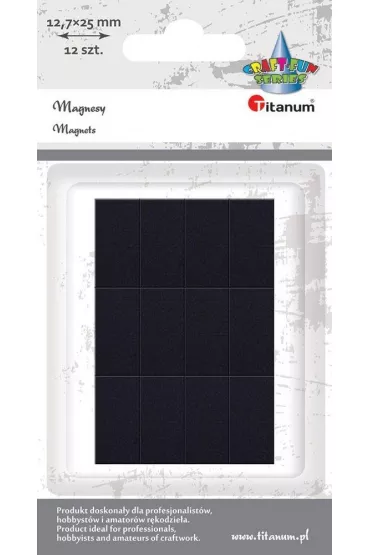 Titanum Magnesy samoprzylene prostok�tne 12 szt.