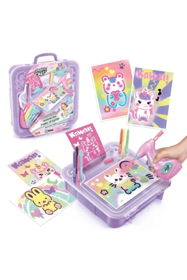 Projekt Art z aerografem - Walizka artystki Kawaii Epee