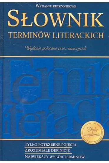 S�ownik termin�w literackich (pocket) - Anna Pop�awska, Kamil Kotowski, Piotr Szel�g