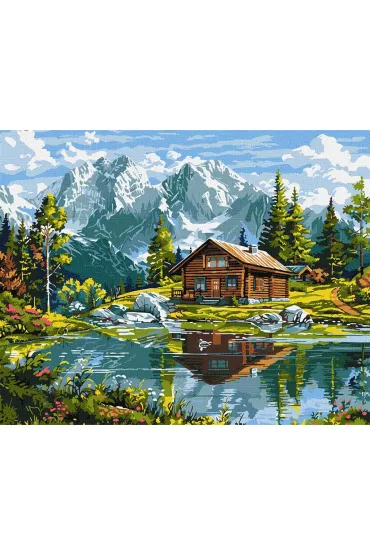 Ideyka Malowanie po numerach - Przytulny domek 40x50cm