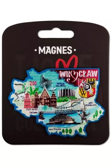 Pan Dragon Magnes I love Poland Wroc�aw ILP-MAG-A-WR-27