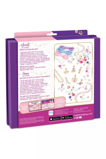Zestaw do tworzenia bransoletek Ksiniczki Disneya i Juicy Couture Hearts of Fashion Make it real