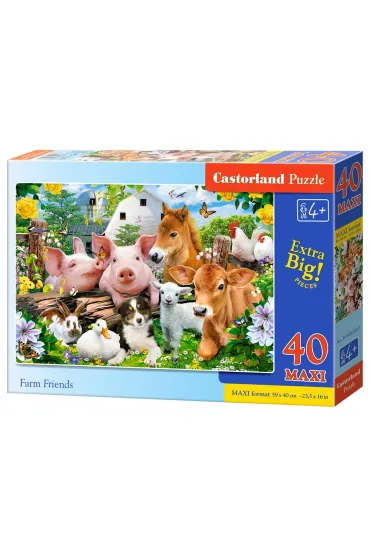 Puzzle maxi 40 el. Farm Friends Castorland